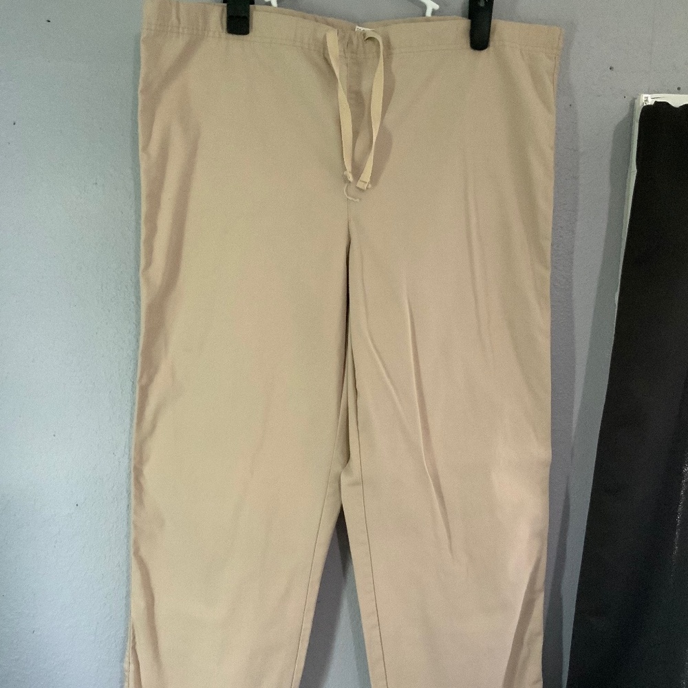 Dickies Khaki Colored Scrub Pants, Size M